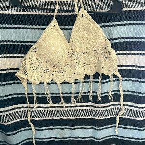 Cream beach top